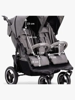 Beemoo Swing Søskendevogn, Grey Melange