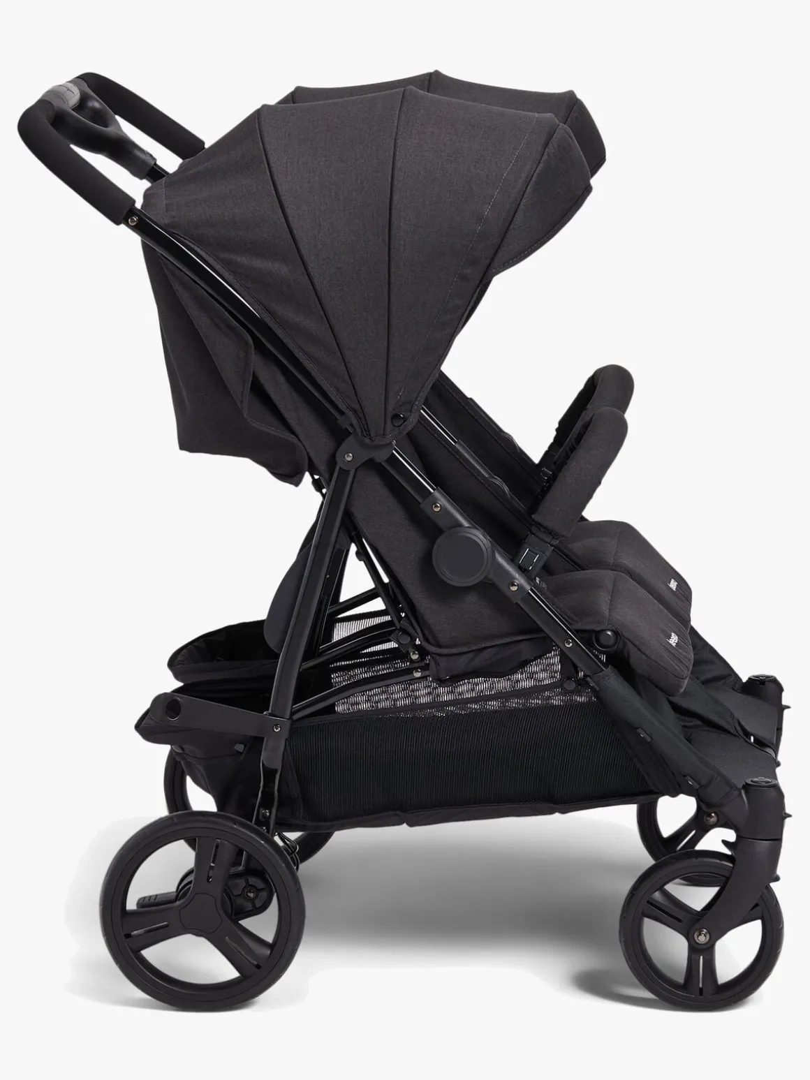 Beemoo Twin Shopper Søskende- & Tvillingevogn, Black Mélange