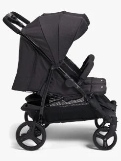 Beemoo Twin Shopper Søskende- & Tvillingevogn, Black Mélange