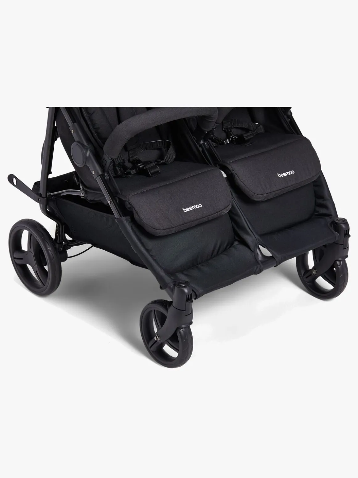 Beemoo Twin Shopper Søskende- & Tvillingevogn, Black Mélange