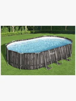 Bestway Power Steel Oval poolsæt 610x366x122 cm
