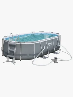 Bestway Power Steel Oval poolsæt 427x250x100 cm