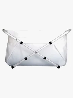 BibaBad Flexi Foldebadekar 80x100, Hvid/Hvid
