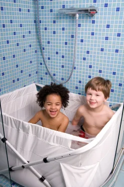 BiBaBad Flexi Sammenklappeligt Badekar 80-100 cm Transparent