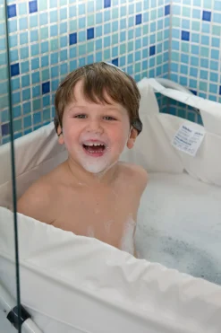 BiBaBad Flexi Sammenklappeligt Badekar 80-100 cm Transparent