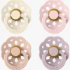BIBS Boheme Sut 4-pak Latex Str. 2, Ivory/Blush/Blossom/Dusky Lilac