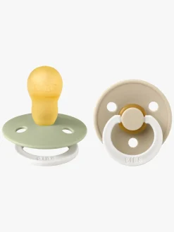 BIBS Colour Sut 2-Pak Latex Str. 3 Rund, Sage GLOW/Vanilla GLOW