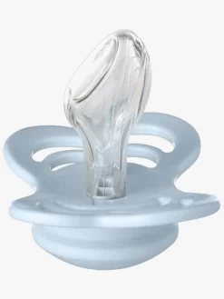 BIBS Couture Sut 2-pak Latex Str 1, Iron/Baby Blue