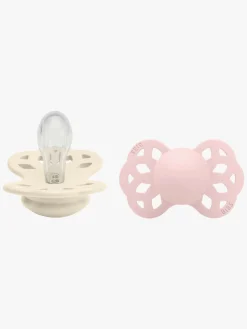 BIBS Infinity Sut 2-pak Str. 1 Symmetrical, Ivory/Blossom