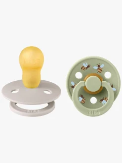 BIBS Studio Colour Bumblebee Sut 2-pak Latex Str. 3, Mushroom