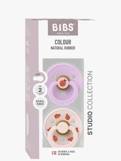 BIBS Studio Colour Bumblebee Sut 2-pak Latex Str. 2, Violet Sky