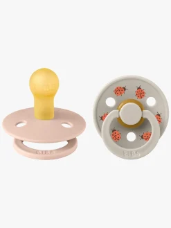 BIBS Studio Colour Ladybug Sut 2-pak Latex Str. 1, Blush