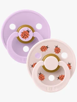 BIBS Studio Colour Ladybug Sut 2-pak Latex Str. 1, Violet Sky