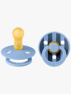 BIBS Studio Colour Sut 2-Pak Latex Str. 2 Rund, Pin/Sky Blue Mix