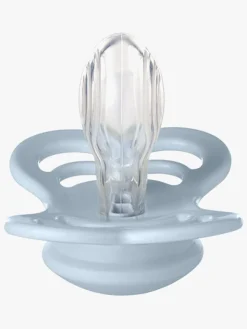 BIBS Supreme Sut 2-pak Silikone Str. 1, Iron/Baby Blue