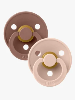 BIBS Sut Colour 2-pak Latex Str. 2, Woodchuck/Blush