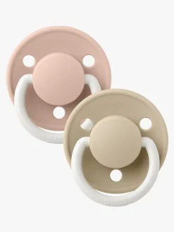 BIBS Sut De Lux 2-pak Silicone, Blush Glow/Vanilla Glow