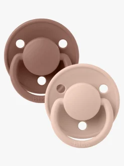 BIBS Sut De Lux 2-pak Silicone, Woodchuck/Blush