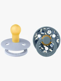 BIBS x Liberty Colour Bobo Sut 2-pak Latex Str. 1, Dusty Blue Mix