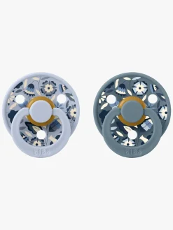 BIBS x Liberty Colour Bobo Sut 2-pak Latex Str. 1, Dusty Blue Mix