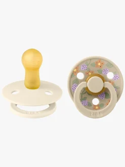 BIBS x Liberty Colour Strawberries Sut 2-pak Latex Str. 2, Ivory Mix