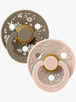 BIBS x Liberty Colour Sut 2-Pak Latex Str. 1 Rund, Capel/Blush Mix