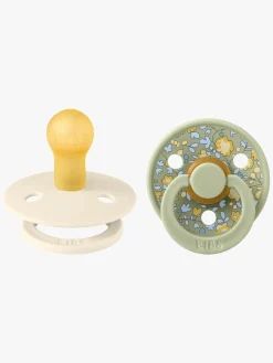 BIBS x Liberty Colour Sut 2-Pak Latex Str. 1 Rund, Eloise/Sage Mix