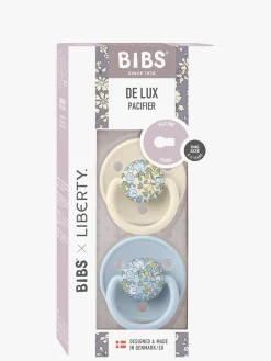 BIBS x Liberty De Lux Sut 2-Pak Silikone Onesize, Eloise/Baby Blue Mix