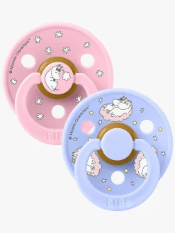 BIBS x Moomin Colour Dreaming Sut 2-pak Latex Str. 2, Baby Pink