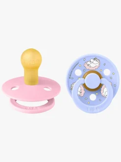 BIBS x Moomin Colour Dreaming Sut 2-pak Latex Str. 1, Baby Pink