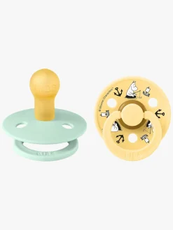 BIBS x Moomin Colour Sailing Sut 2-pak Latex Str. 1, Nordic Mint