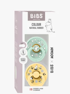BIBS x Moomin Colour Sailing Sut 2-pak Latex Str. 1, Nordic Mint