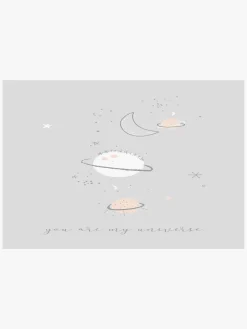 BimbiPirulos Casual Vægdekoration 4-Pak Univers, Lilla