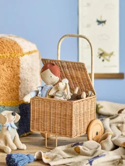 Bloomingville MINI Penne Rullevogn, Natur