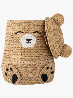 Bloomingville Timone Opbevaringskurv med Låg, Natur