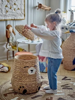 Bloomingville Timone Opbevaringskurv med Låg, Natur