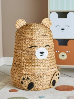 Bloomingville Timone Opbevaringskurv med Låg, Natur