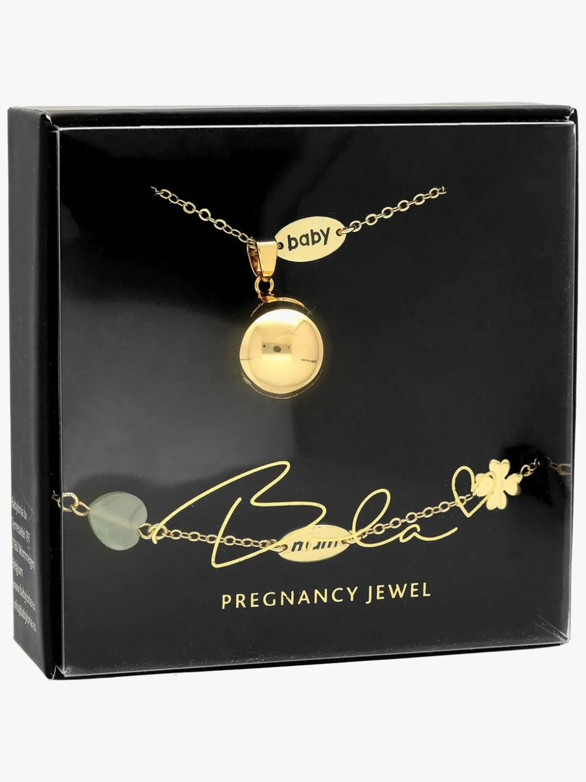 Bola Barselssmykke med Armbånd Baby/Mum, Guldfarvet