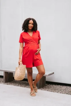 Boob Amelia Playsuit, Red