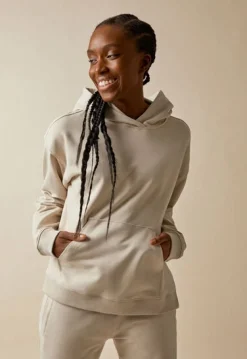 Boob BFF Boxy Hoodie, Putty