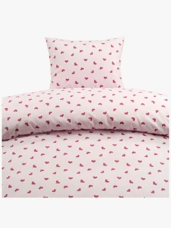 Borganäs Sengesæt Hjärtrud 150x210, Pink