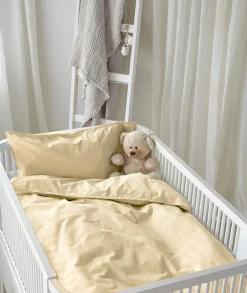 Borganäs Sengesæt Tremmeseng Humble 100 x 130 2-delt, Gul