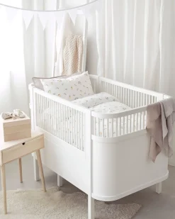 Borganäs Sengesæt Tremmeseng Lemons 100x130, Gul