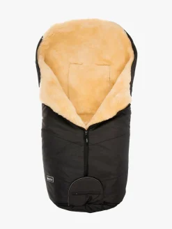 Bozz Lammeskindskørepose Klippet, Black Melange/Nature