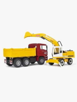 Bruder MAN TGA Construction Truck & Liebherr Gravemaskine