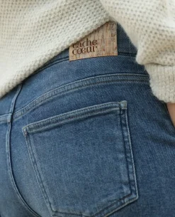 Cache Coeur Carrie Graviditetsjeans, Mid-Blue