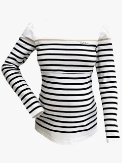 Cache Cœur CROZON Graviditets- & Ammetrøje Sailor, White/Marine