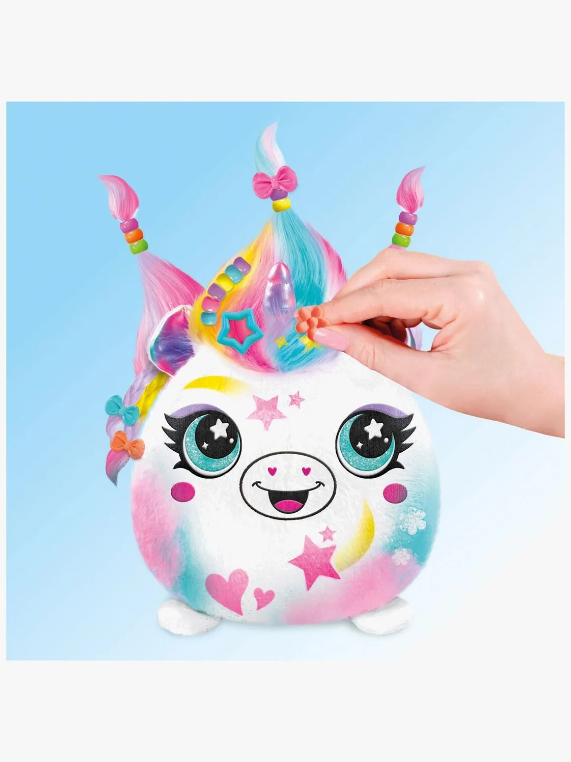 Canal Toys Airbrush Plush Hair'iffic Squishy Bamse Pal-Princess 17 cm