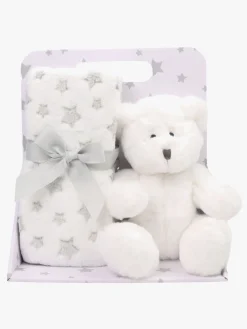 CarloBaby Tæppe Bamse, Hvid