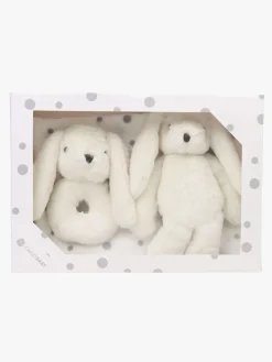 CarloBaby Tæppe Kanin og Rangle, Hvid